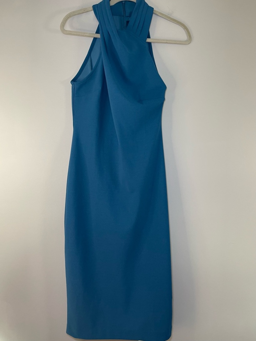 RACHEL Rachel Roy Harland Crossover Halter Midi Dress